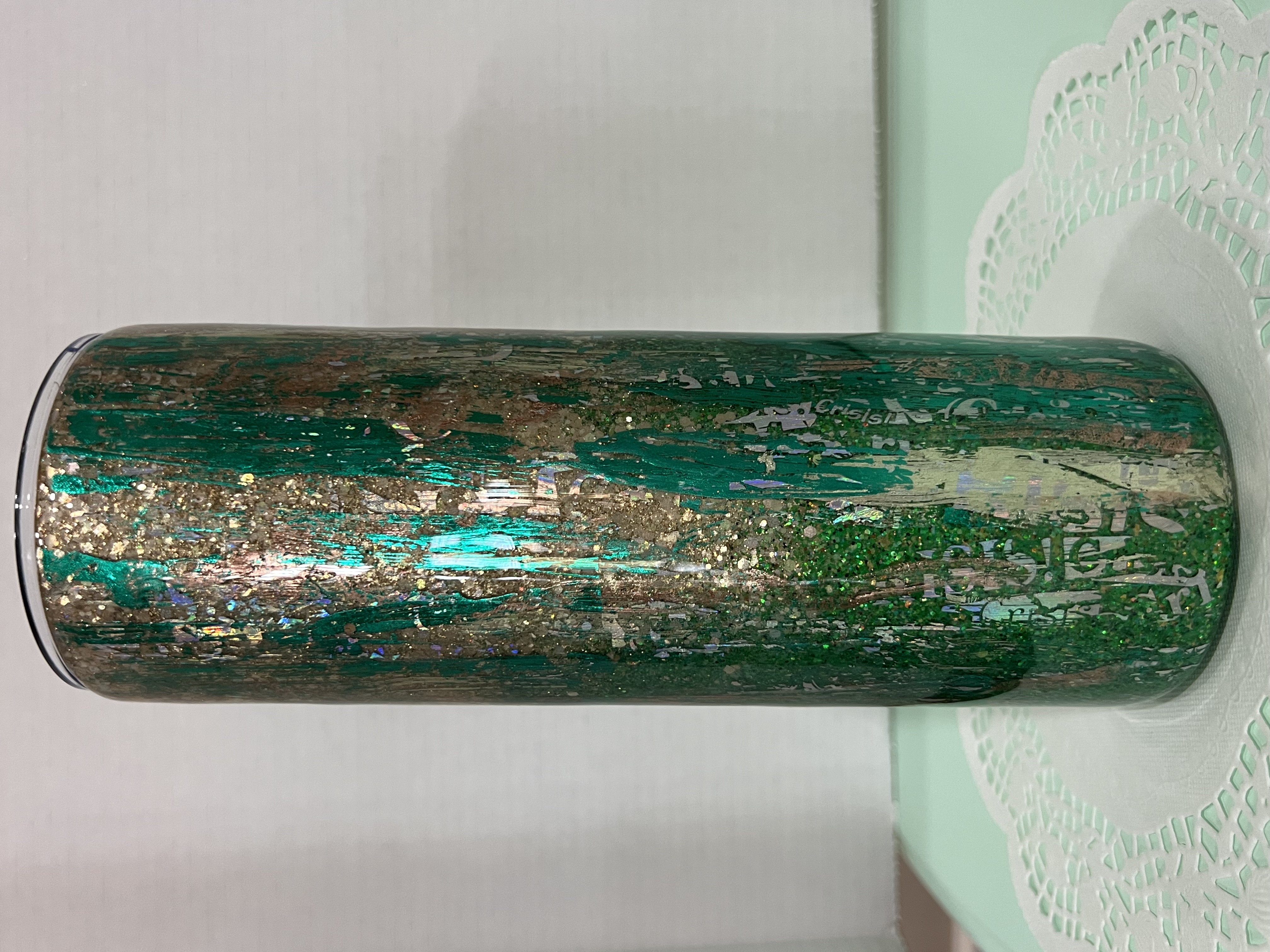 Handcrafted Glitter 30oz Tumbler