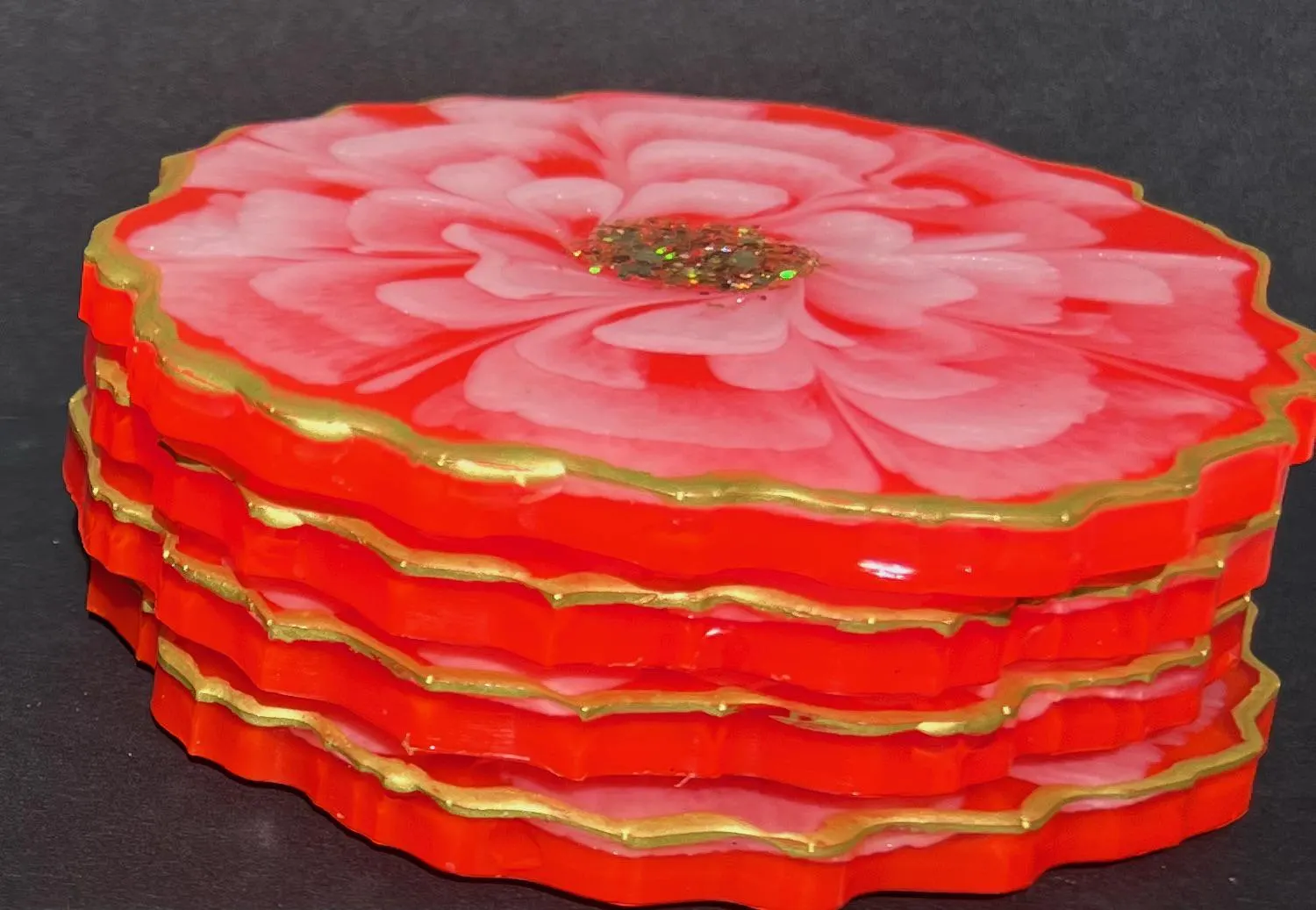 Floral Resin Coasters