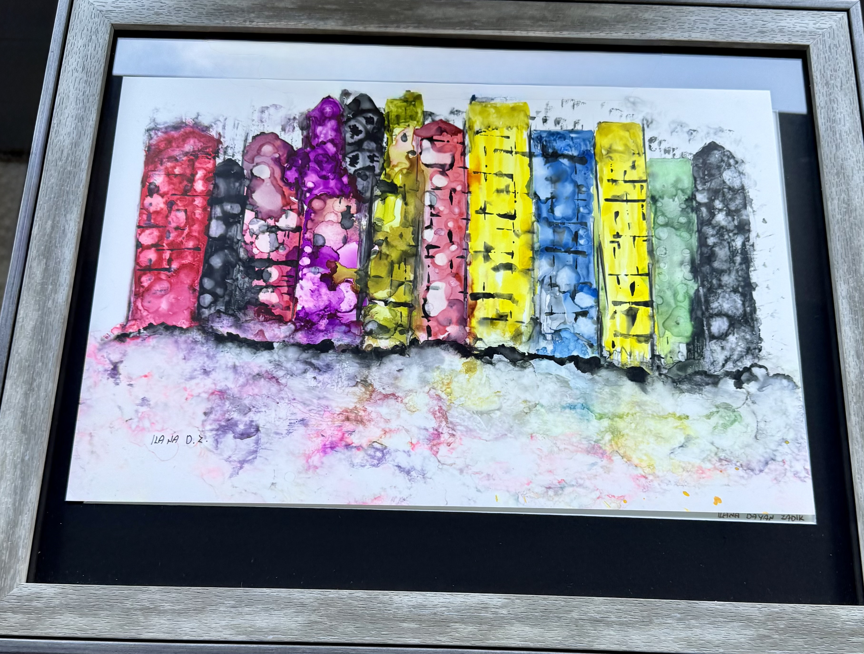 Abstract Cityscape Painting