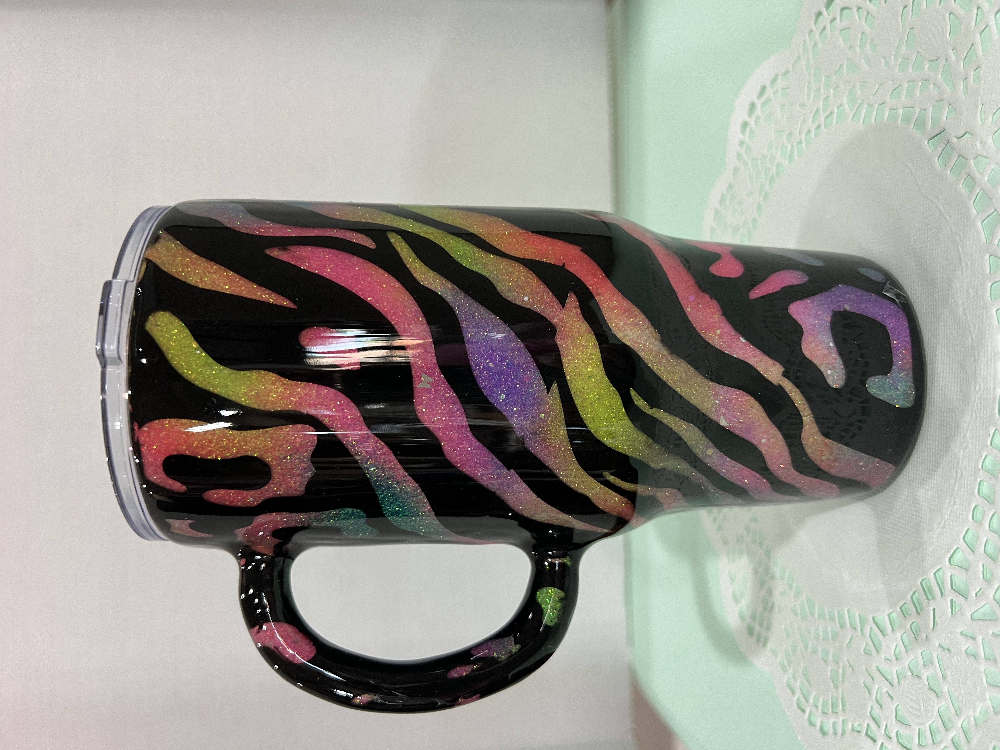 Neon Animal Print Tumbler
