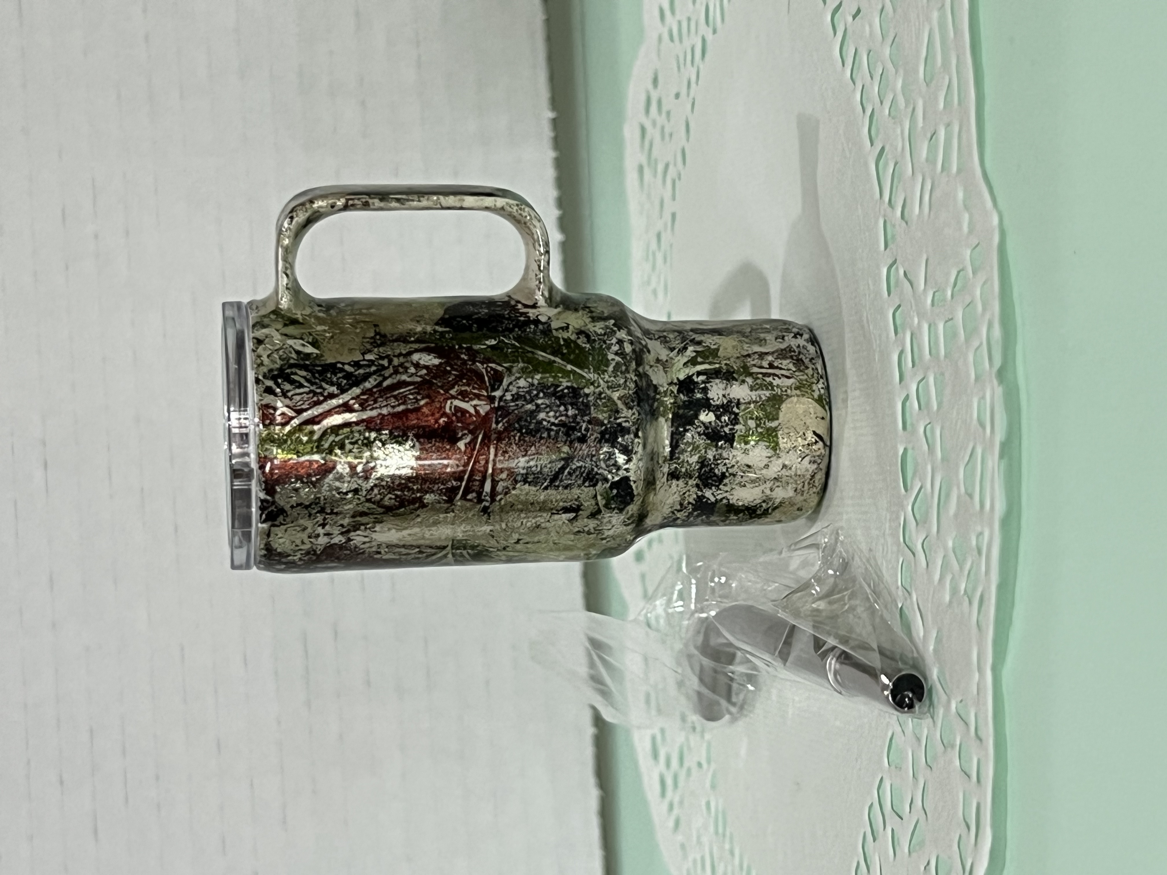 2oz "shot" Tumbler - Vintage Metal Look Mug