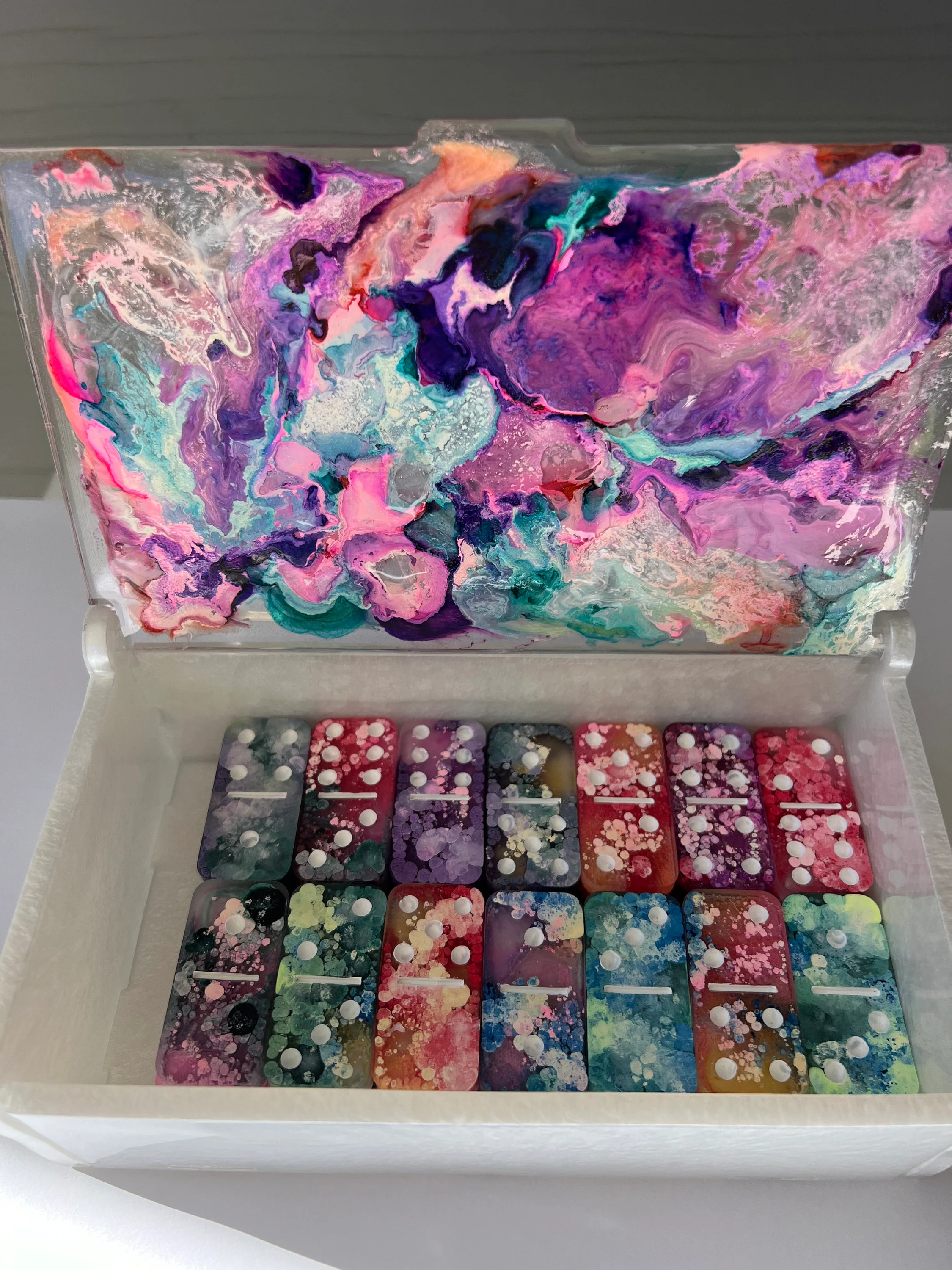 Handcrafted Resin Domino Set