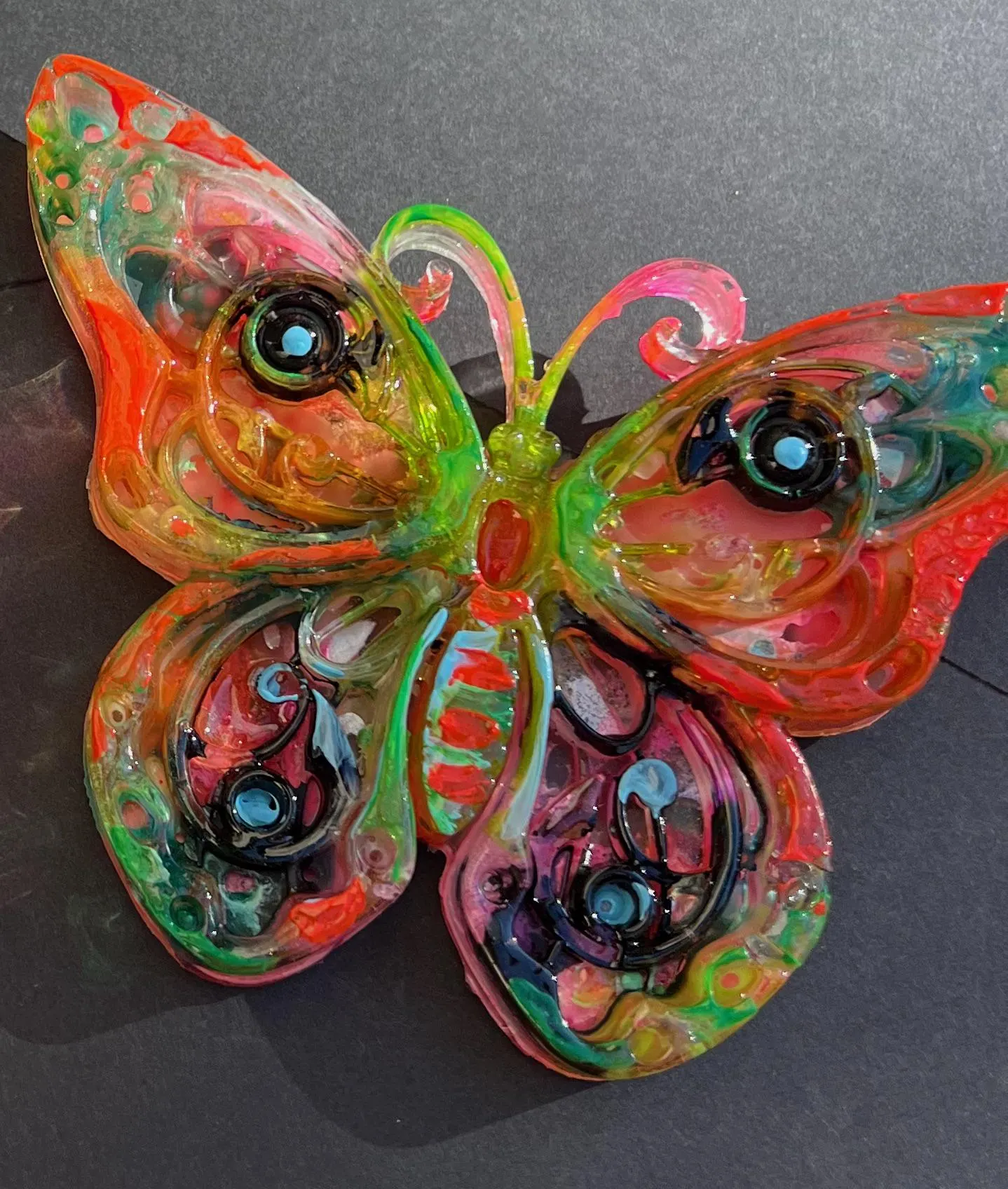 Handmade Colorful Butterfly Art