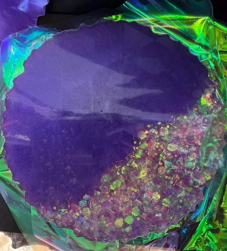 Amethyst Resin Coasters