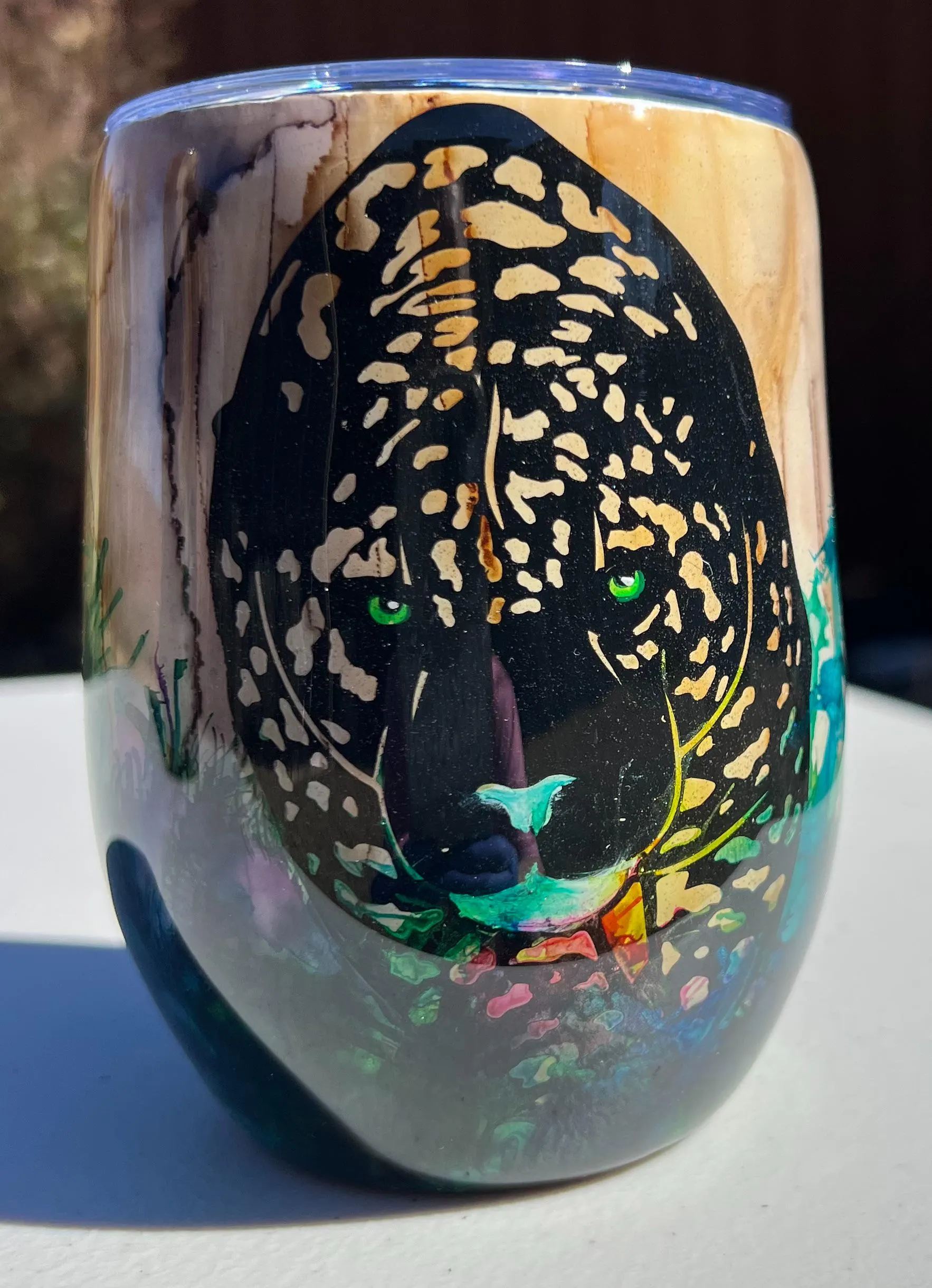Jaguar Print Insulated Tumbler