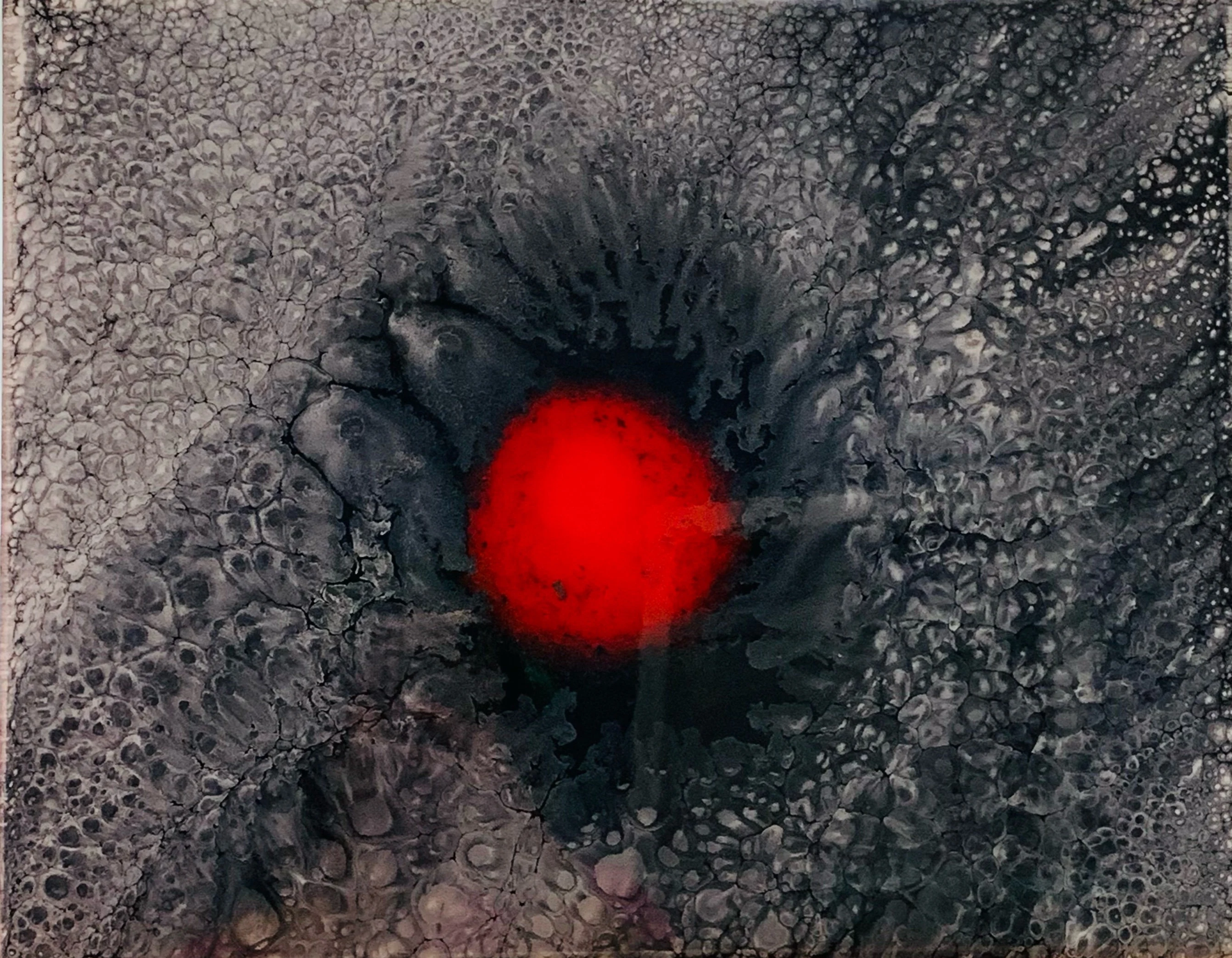 Abstract Painting: Red Core