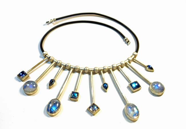 Sterling Silver Moonstone Necklace