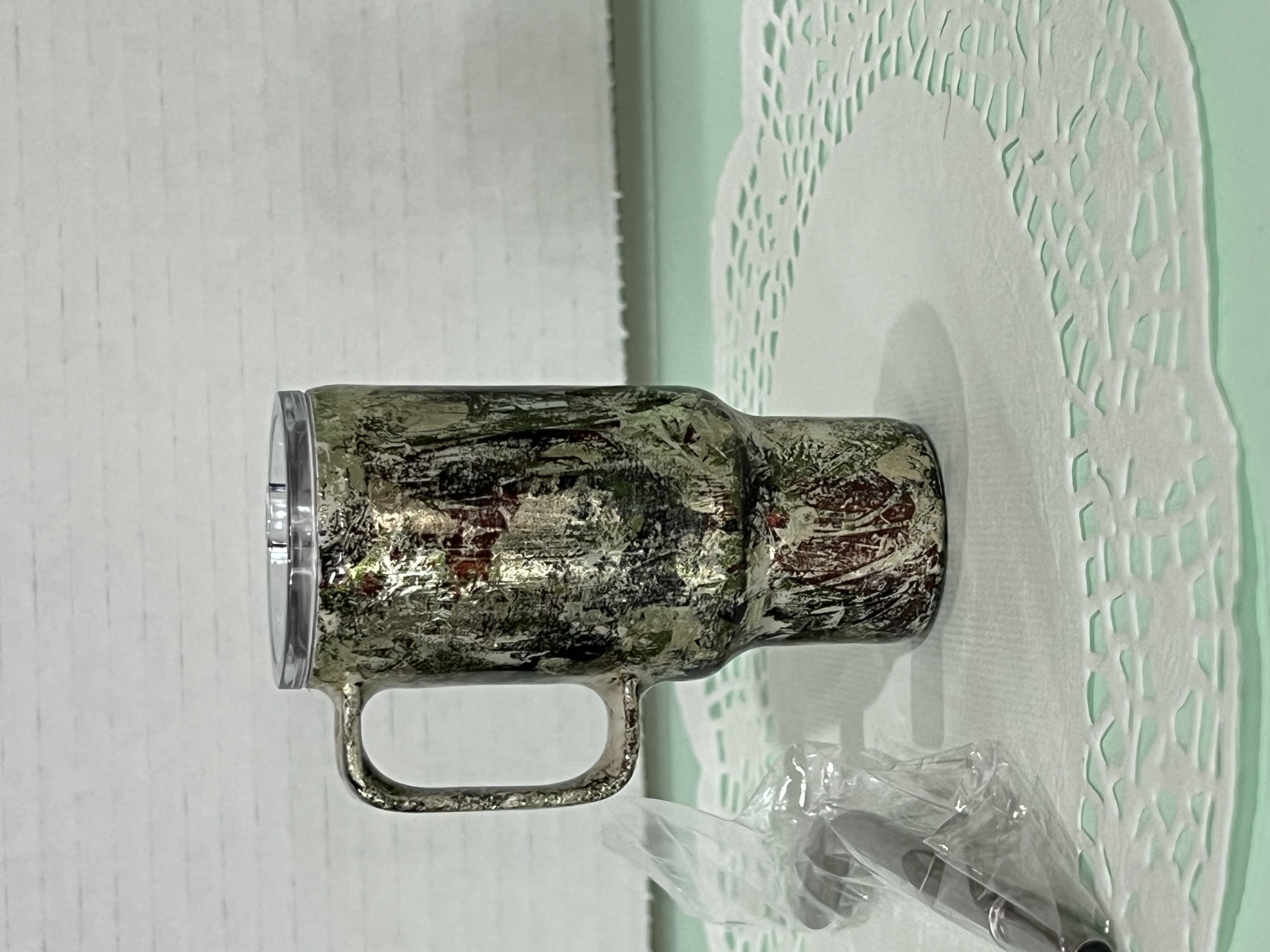 2oz "shot" Tumbler - Vintage Metal Look Mug