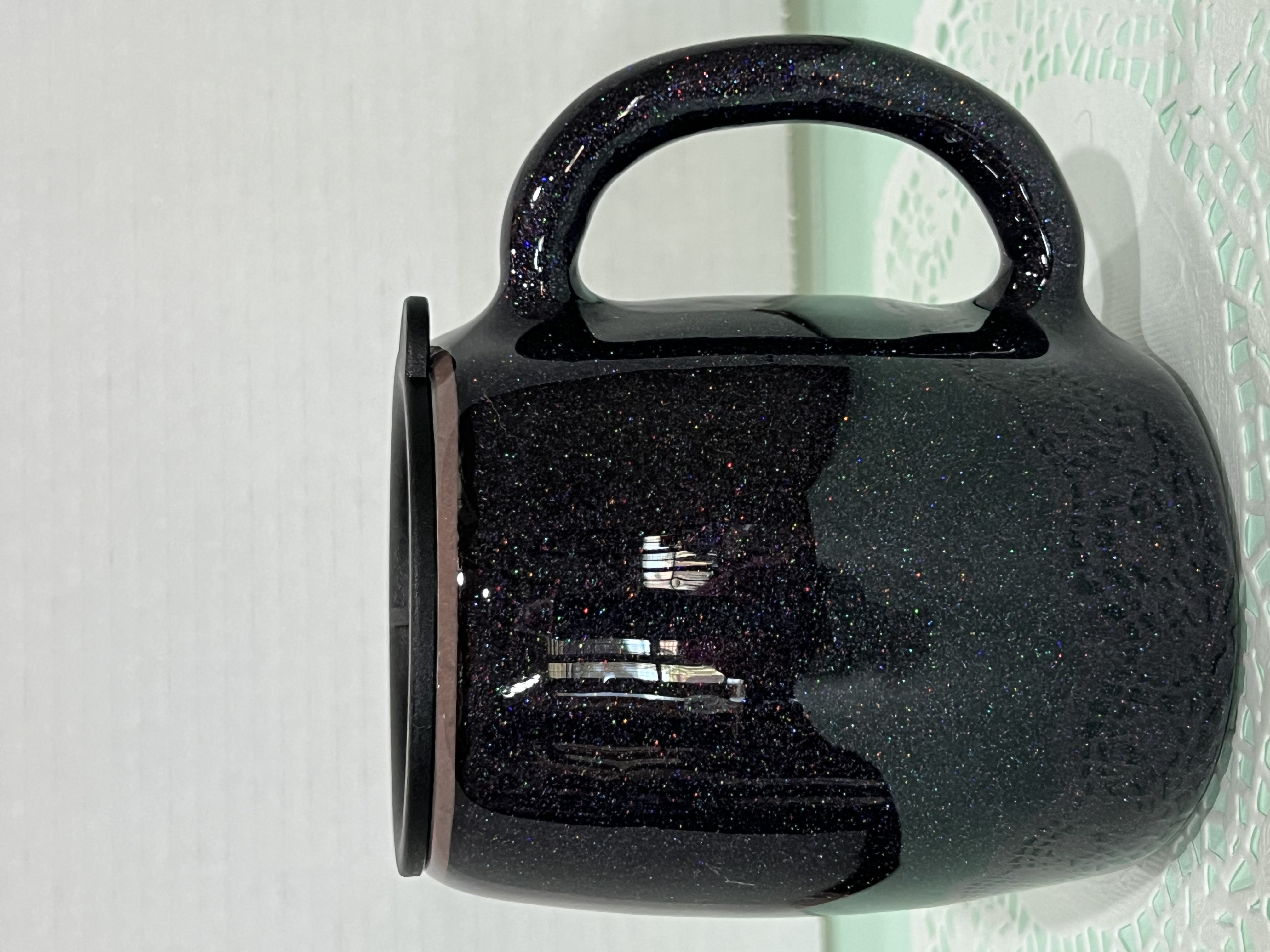 Black and Gold Jaguar Print Mug