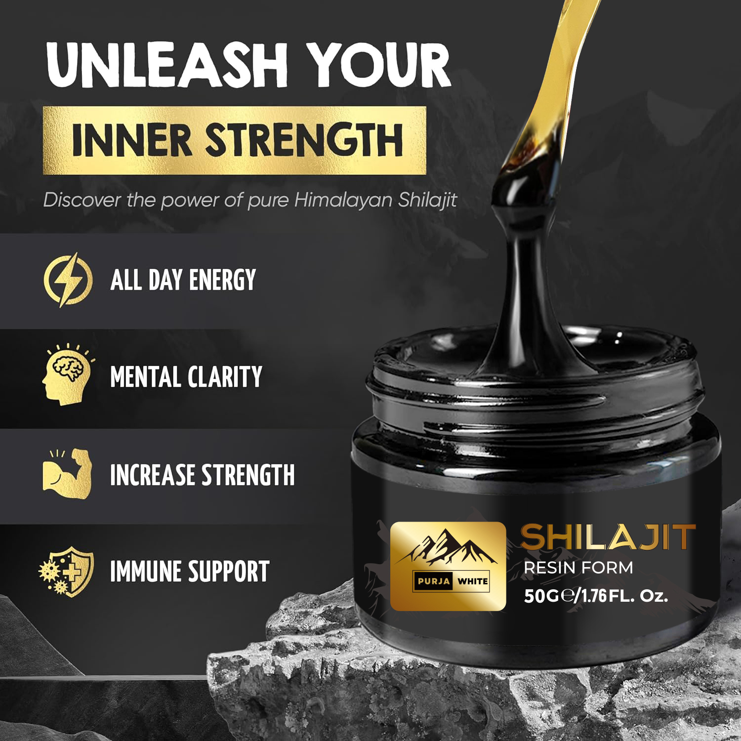 Purja White Shilajit Resin