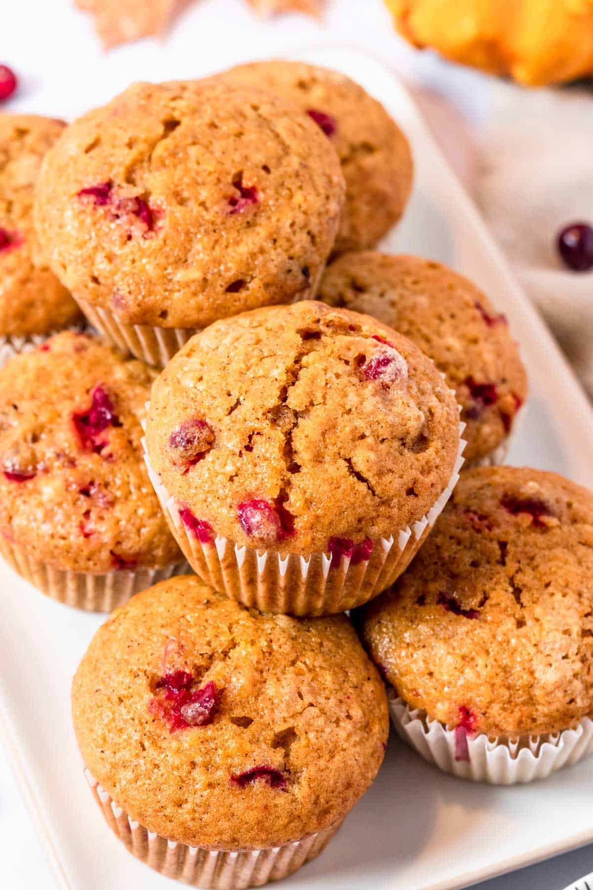 Pumpkin Cranberry Muffins