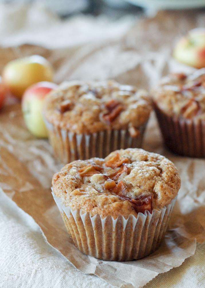 Apple & Raisin Oatmeal Muffins