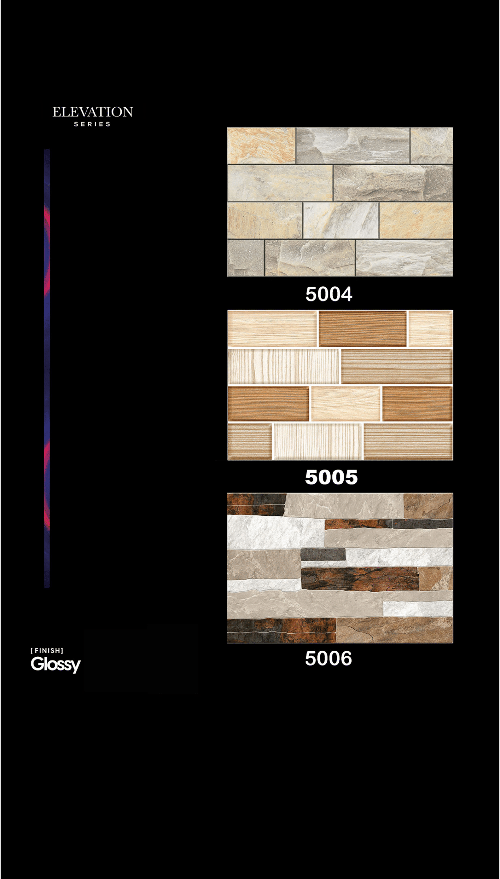 Elegant Wall Tiles – Bold Artistic Patterns (200x300mm)