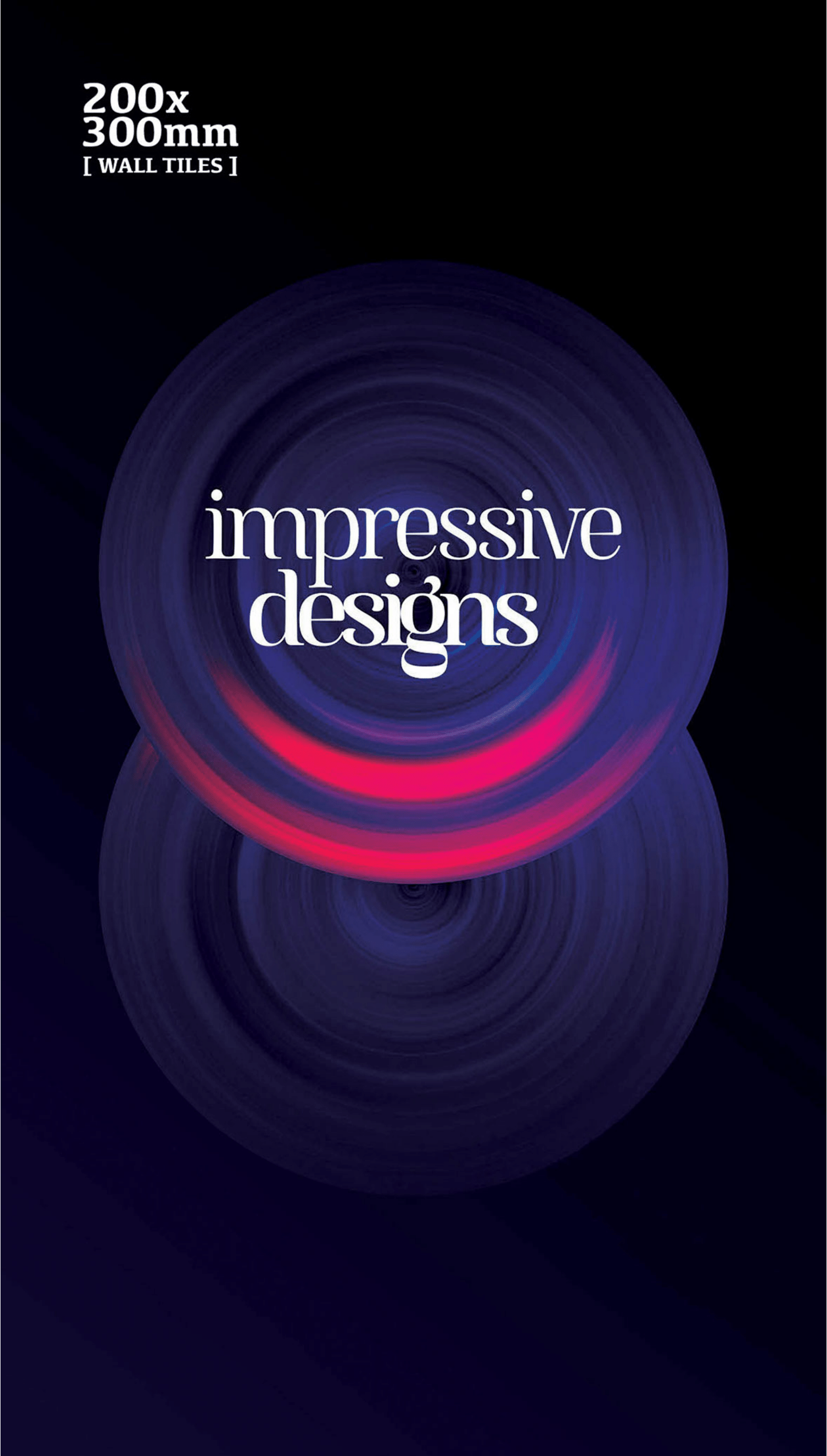 200x300mm Wall Tiles – Exclusive Circular Pattern with Vibrant Colors