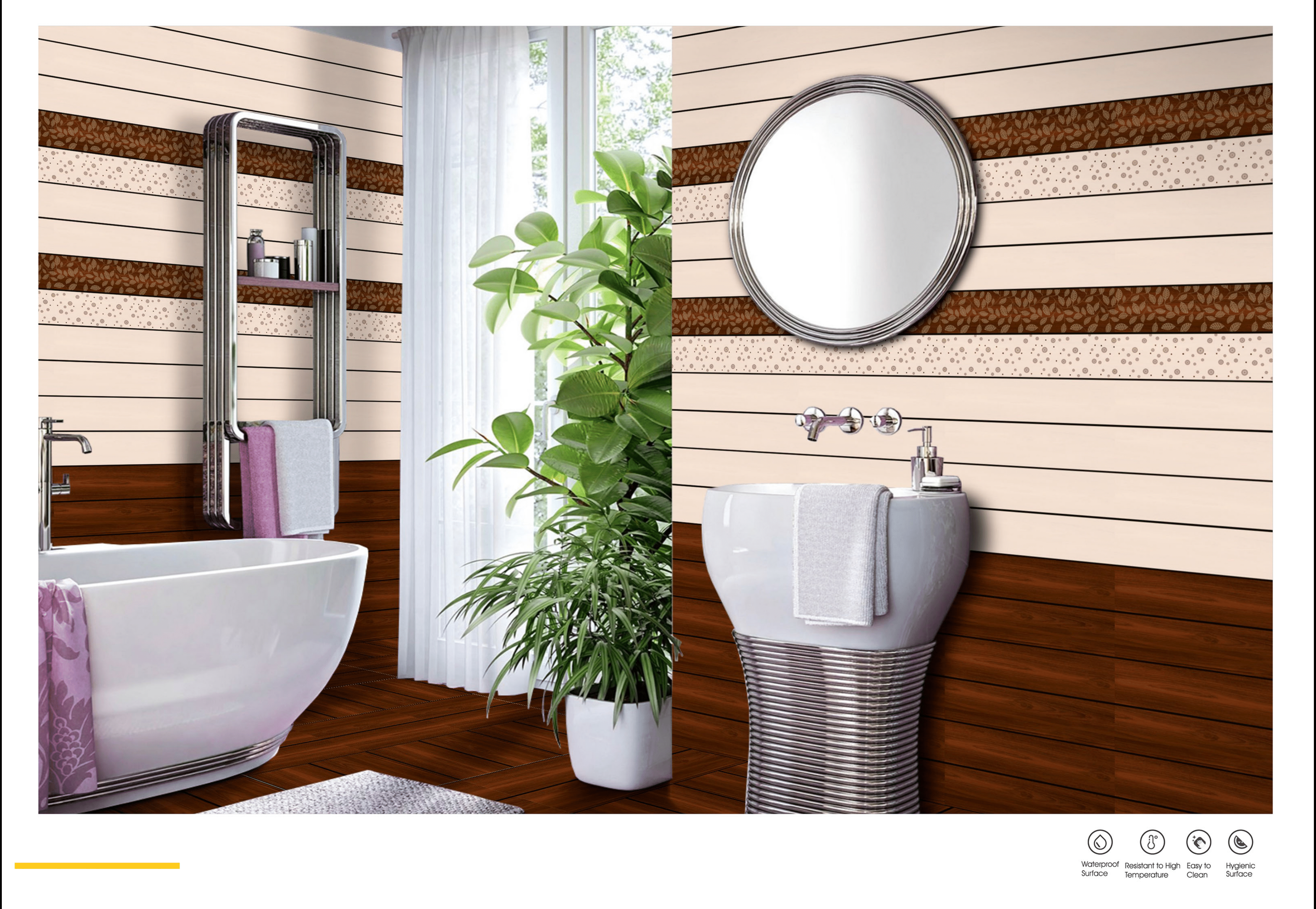 Wall Tile Collection 826 – Matte-2 Finish Digital Wall Tiles (300x600mm)