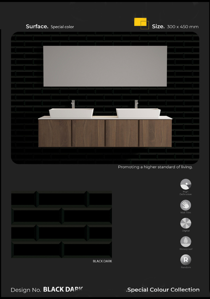 Premium Digital Wall Tiles – Glazed Finish in 300x300mm & 300x450mm