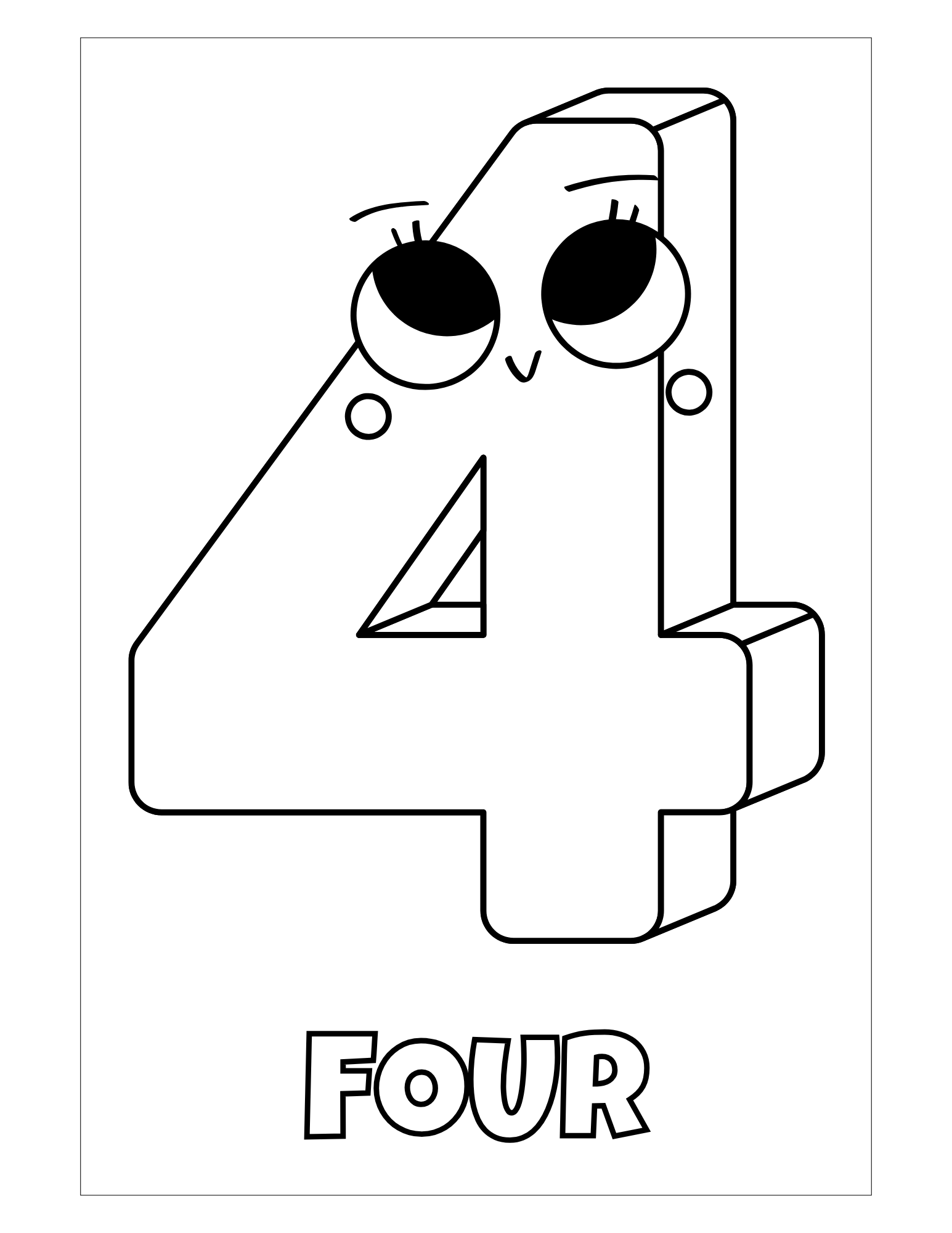 Numbers Coloring Pages | My Number Book