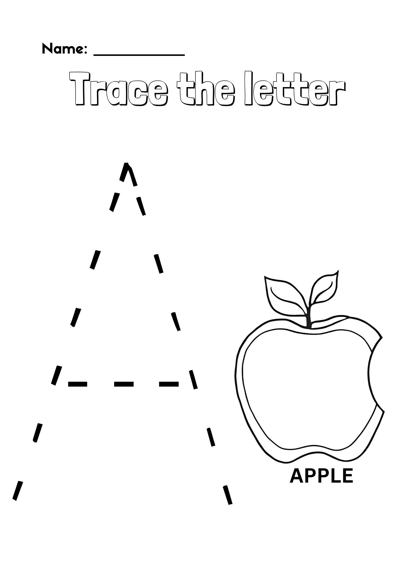 Upper Case Letters Tracing Worksheet
