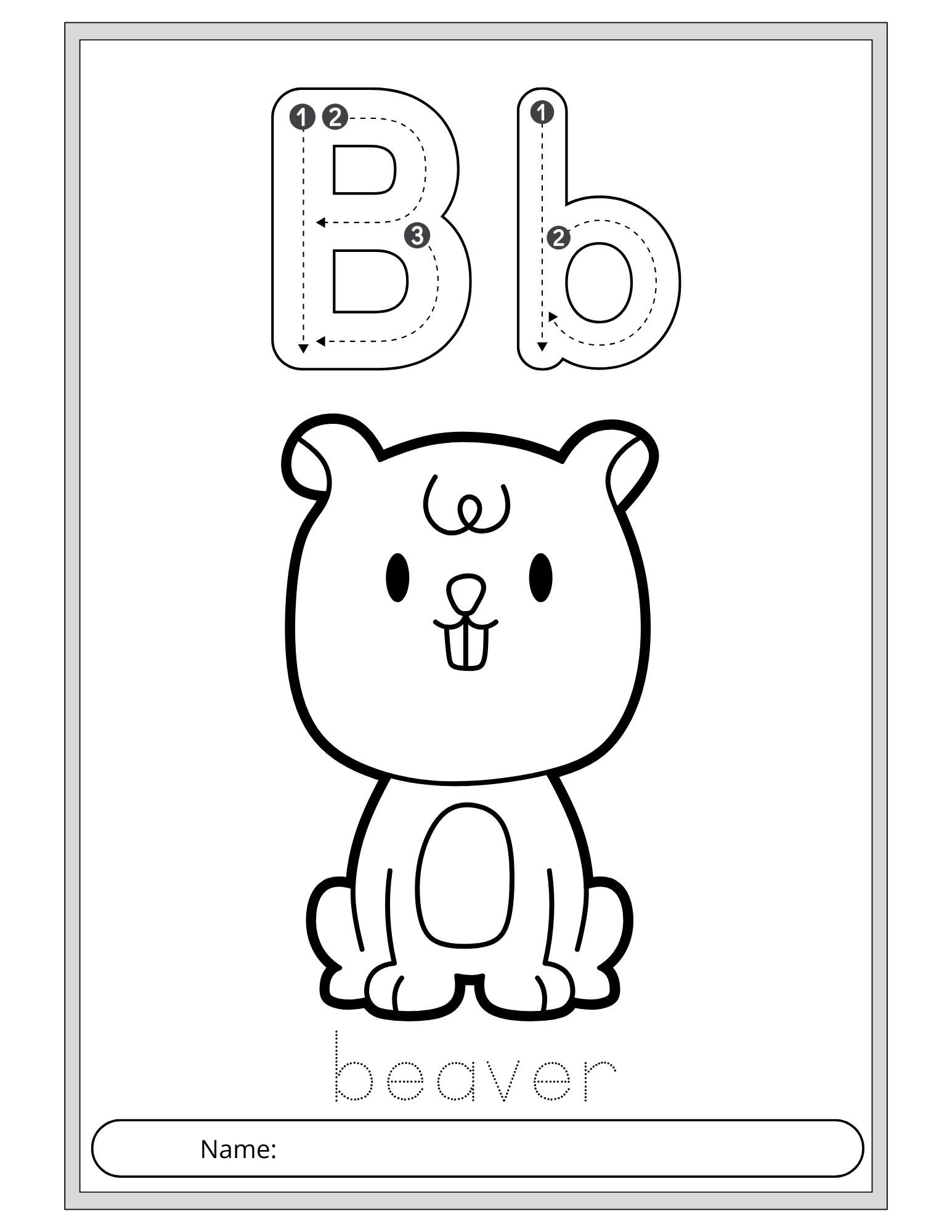 Animal Coloring Book with Alphabets | Alphabets Coloring Pages