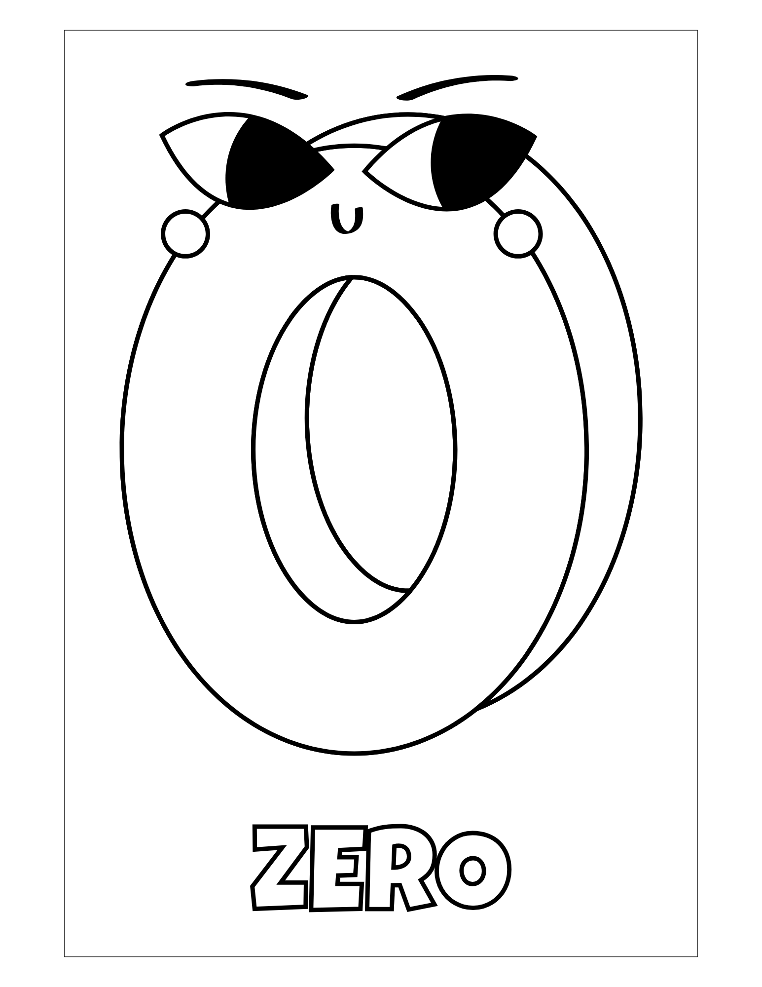 Numbers Coloring Pages | My Number Book