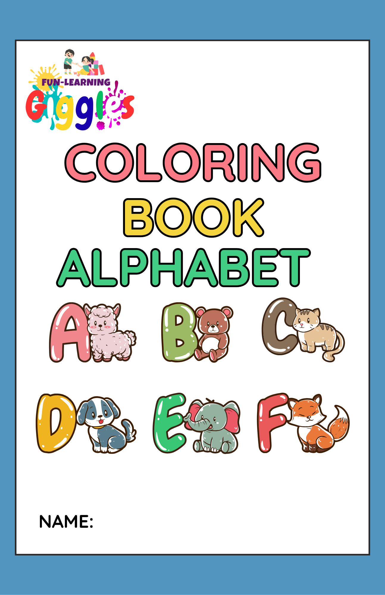Alphabets Coloring Pages - Animals