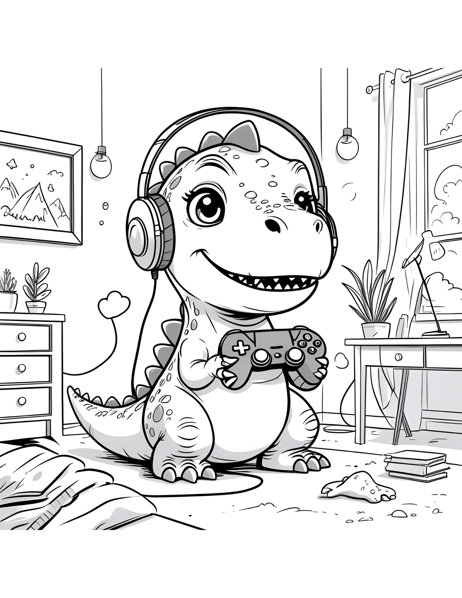 My Cute "Dinosaur Coloring Pages"