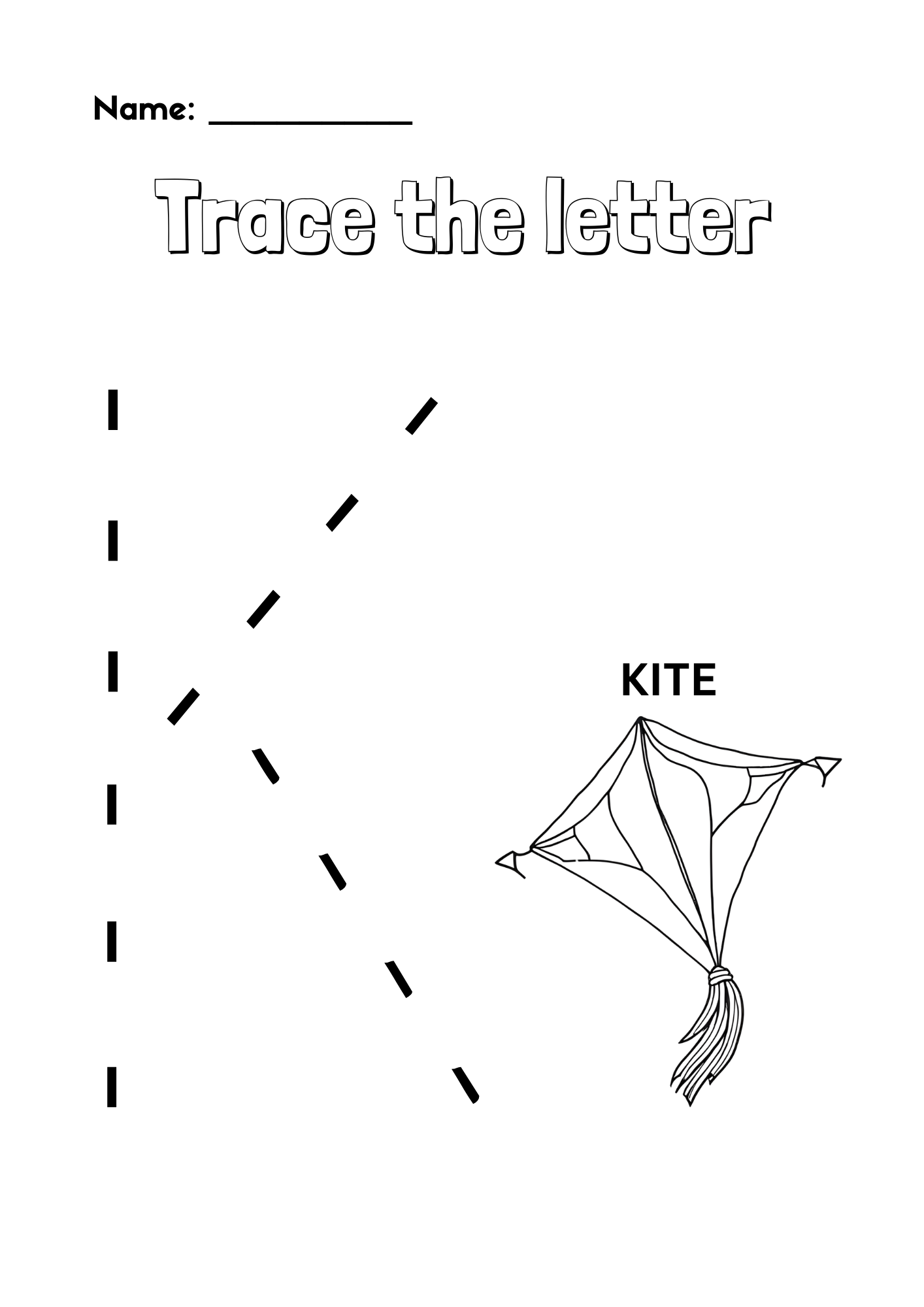 Upper Case Letters Tracing Worksheet