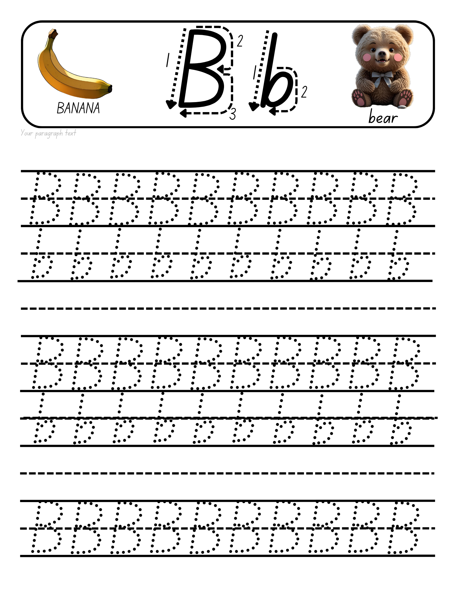 Letters Tracing Worksheets