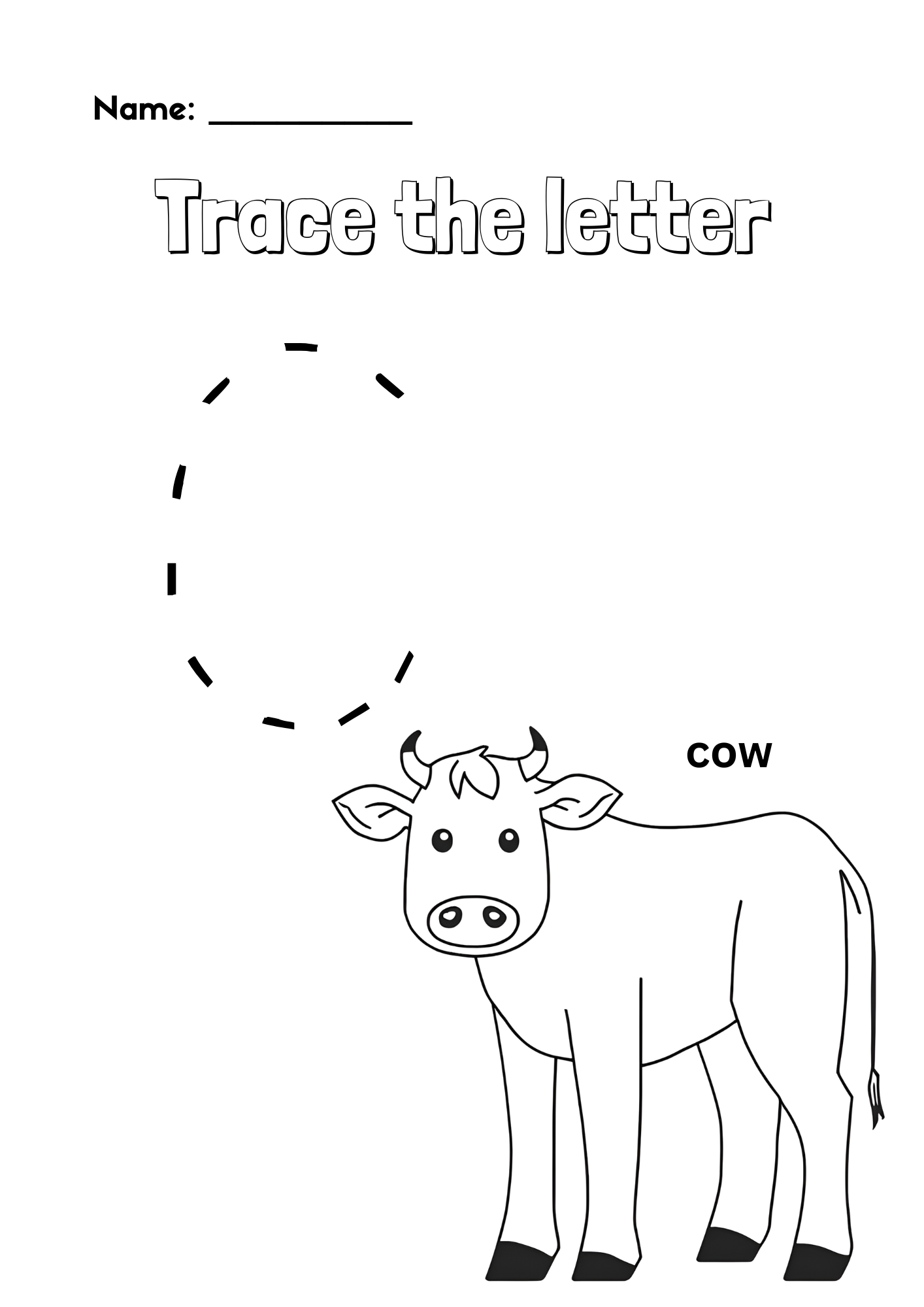 Lower Case Letter Tracing Worksheet