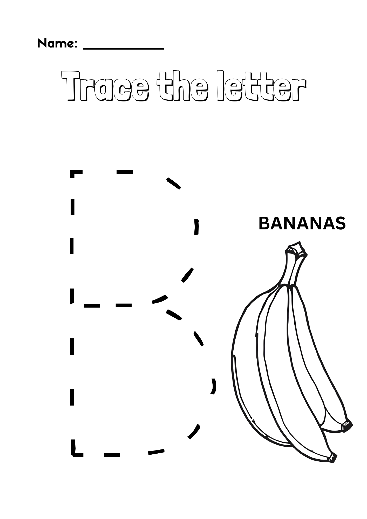 Upper Case Letters Tracing Worksheet