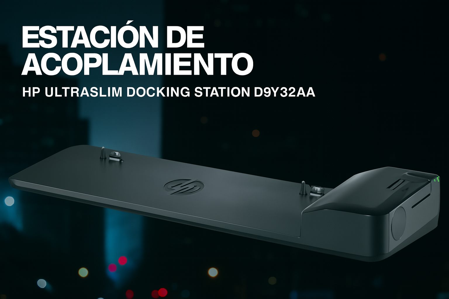 HP Ultraslim Docking Station USB 3.0 para Laptop, 4x USB 3.0, 1x RJ-45