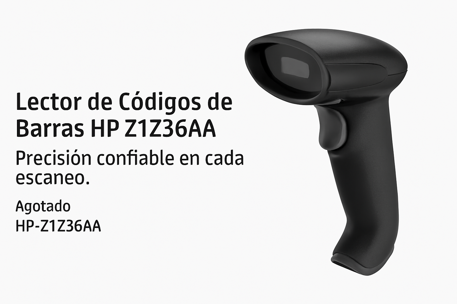 Lector De Códigos De Barras Pos Hp Lineales Z1z36a /v Color Negro Tipo De Conector Del Cable Usb