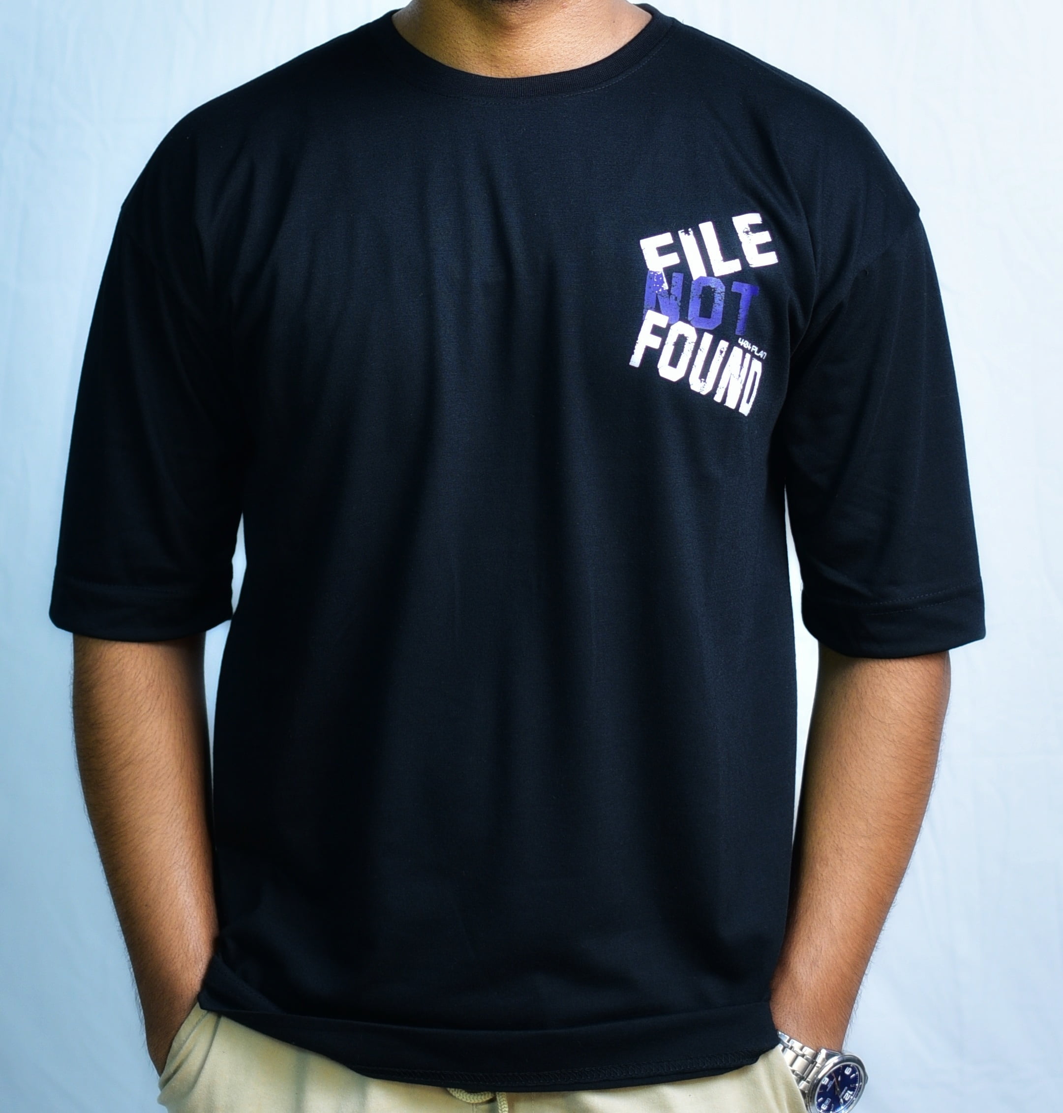 "File Not Found" Drop Shoulder Tee