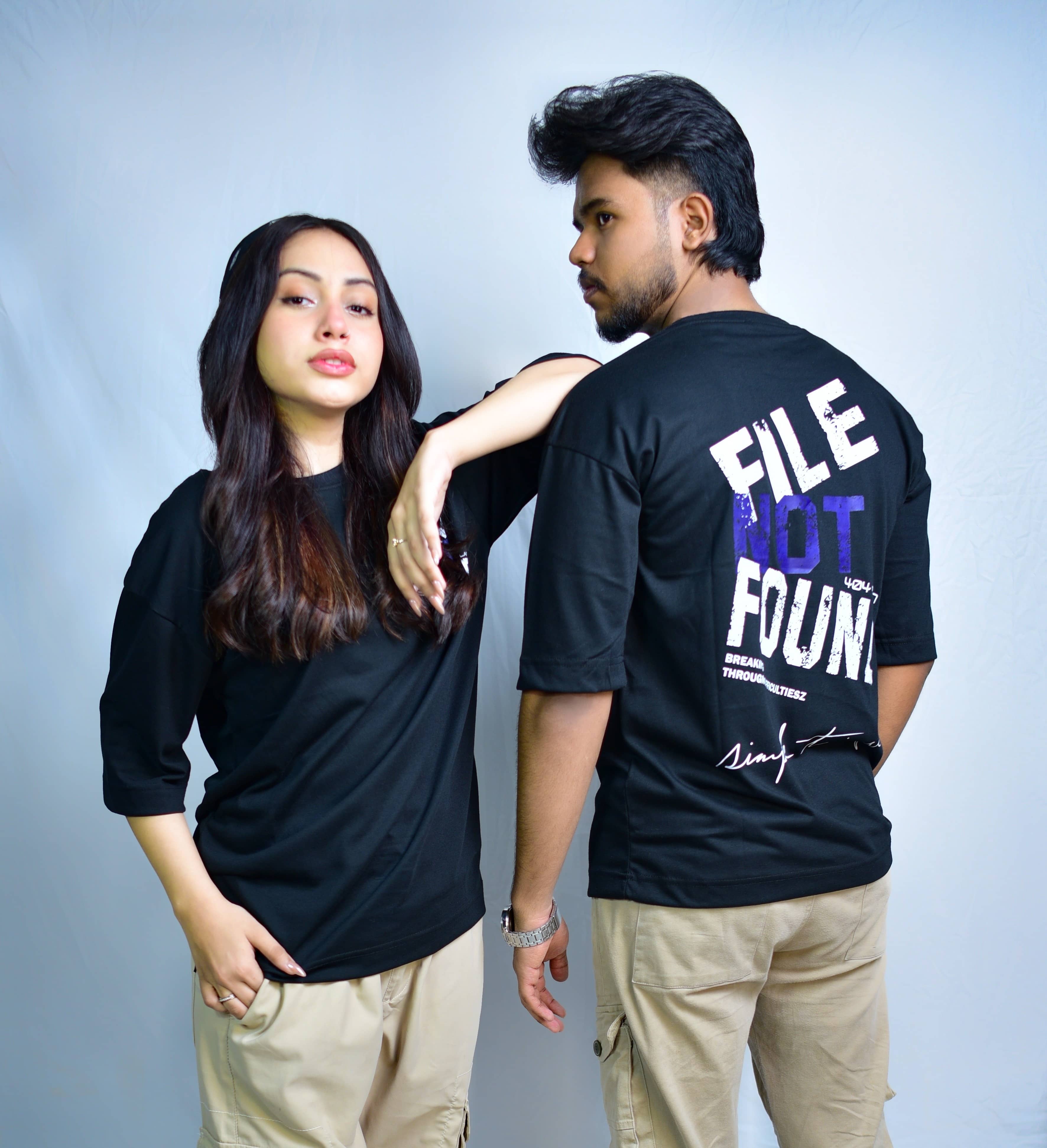 "File Not Found" Drop Shoulder Tee