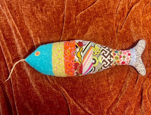 Patchwork Fabric Fish Pillow