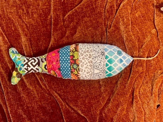 Patchwork Fabric Fish Pillow