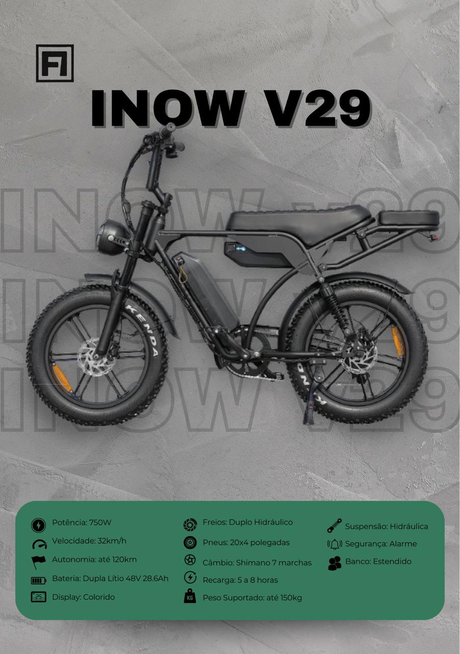 Bicicleta elétrica INOW V29
