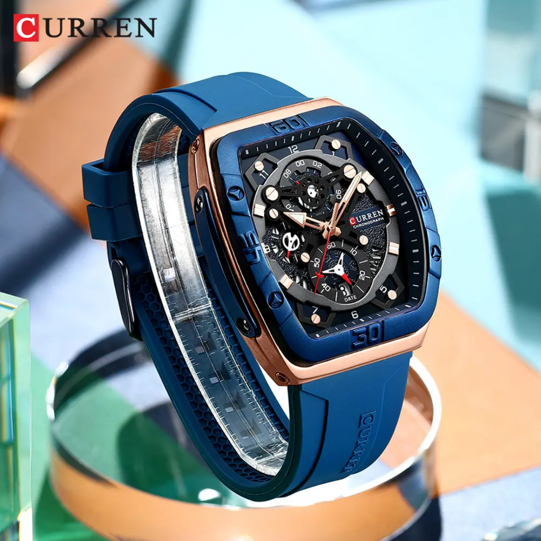  Reloj deportivo Curren 8443 + caja y bolso Curren