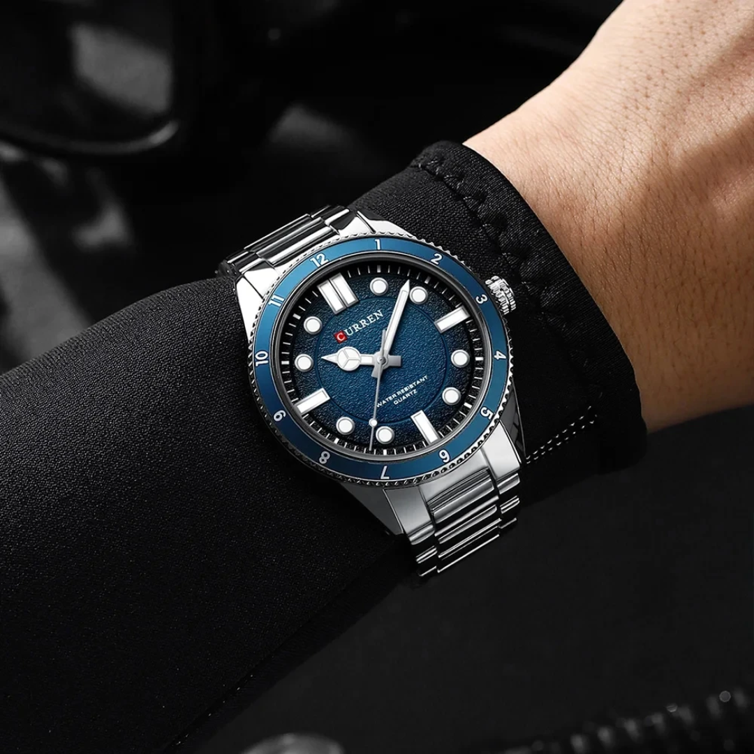  Reloj Curren 8450 + caja y bolso Curren