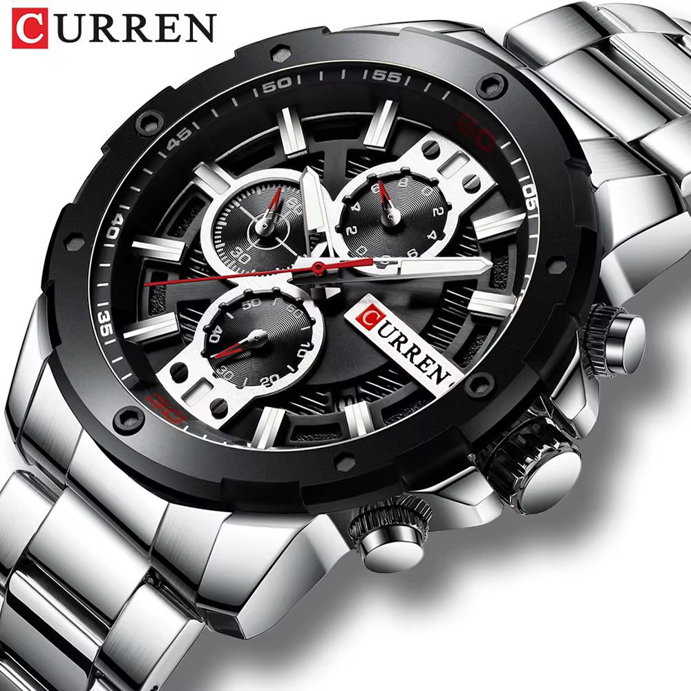  Reloj Curren 8336 + caja y bolso Curren