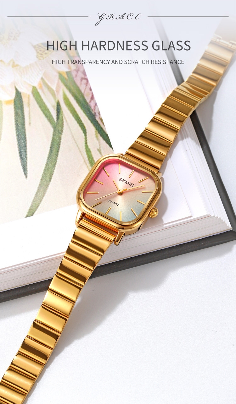 Reloj dorado SKMEI 2190 para mujer 