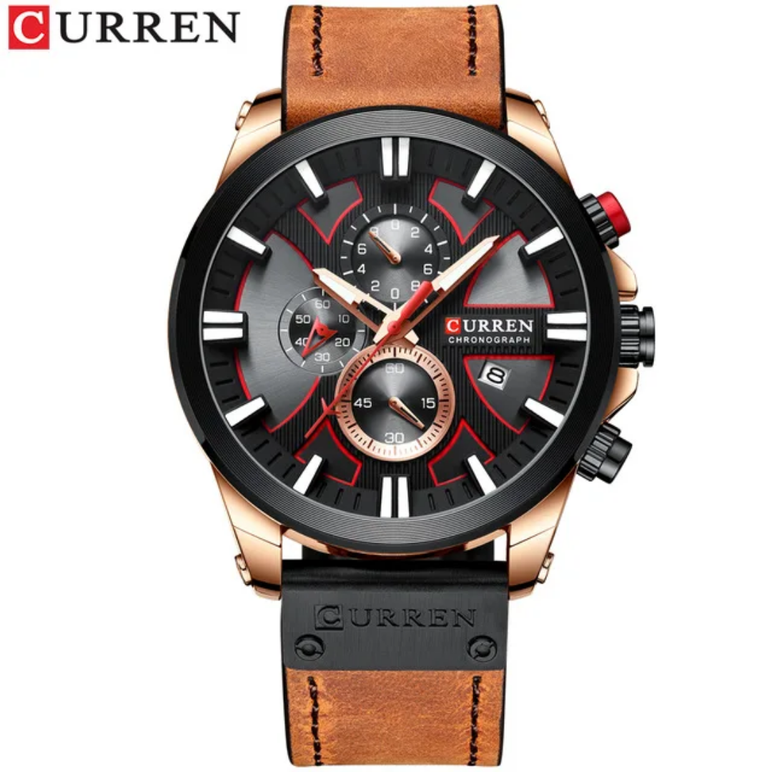  Reloj Curren 8346 de Hombre + caja y bolso Curren