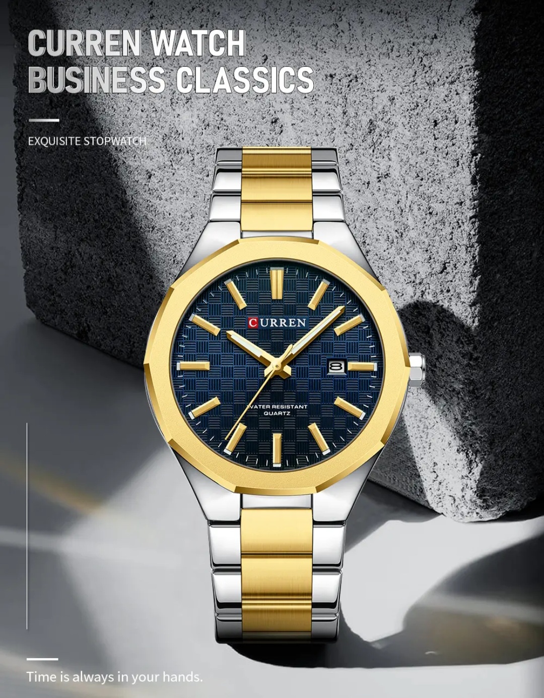  Reloj de pulsera CURREN 8477-42mm + caja y bolso Curren