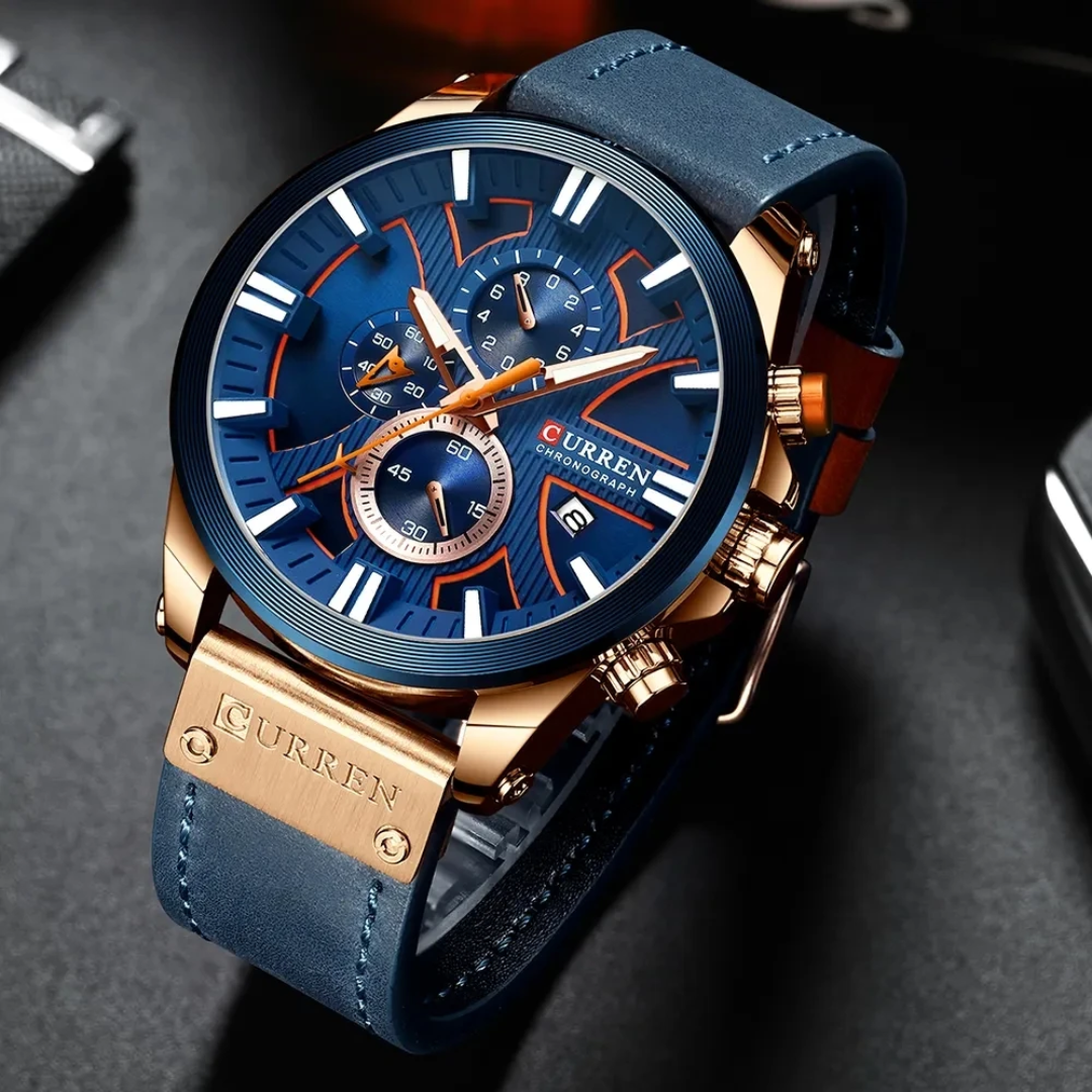  Reloj Curren 8346 de Hombre + caja y bolso Curren