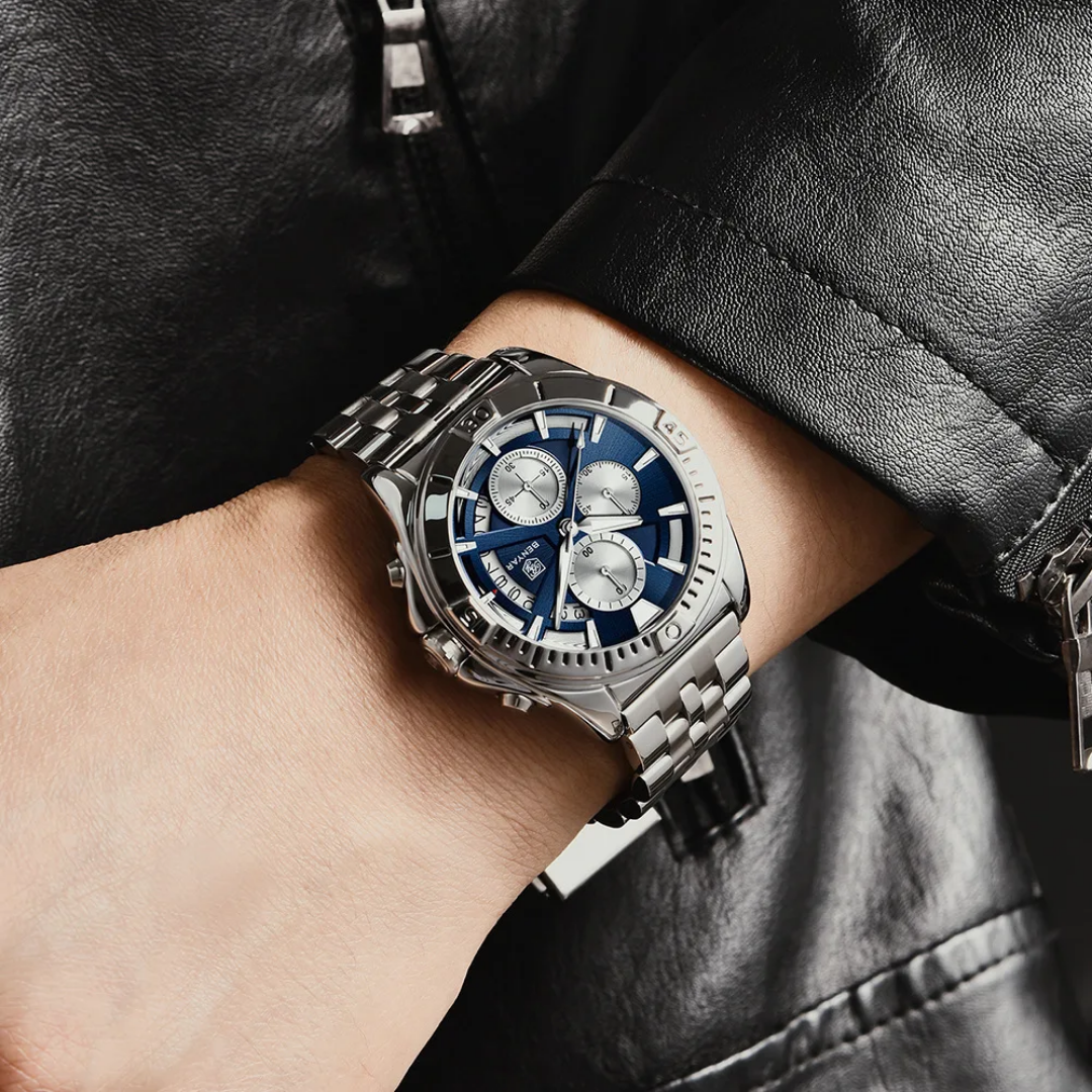  Reloj Benyar BY-5180 en acero inoxidable para hombre