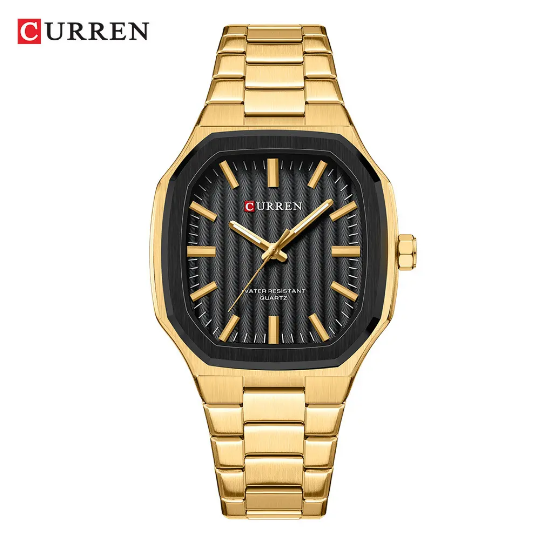 Reloj Curren 8458 dorado + caja y bolso Curren