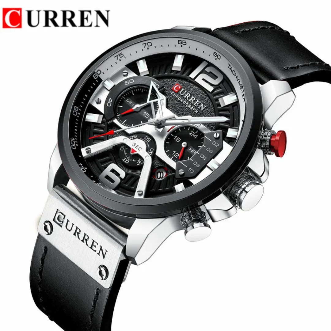 Reloj Curren 8329 para hombre caja + bolso Curren 