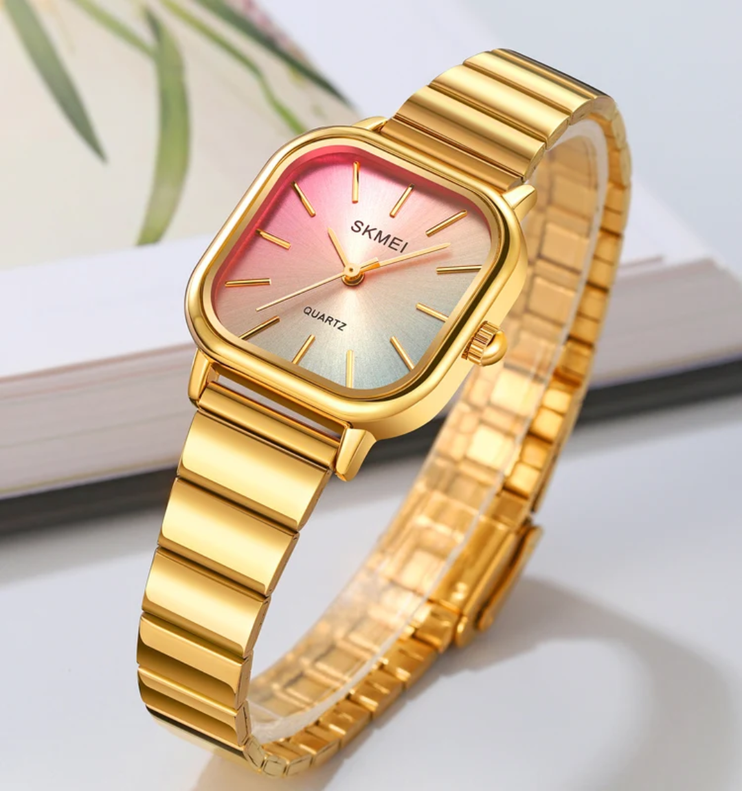 Reloj dorado SKMEI 2190 para mujer 