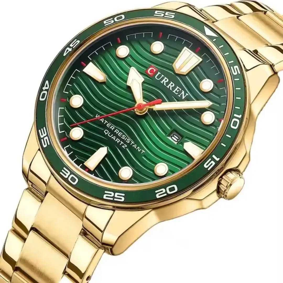  Reloj Curren 8426 de lujo dorado