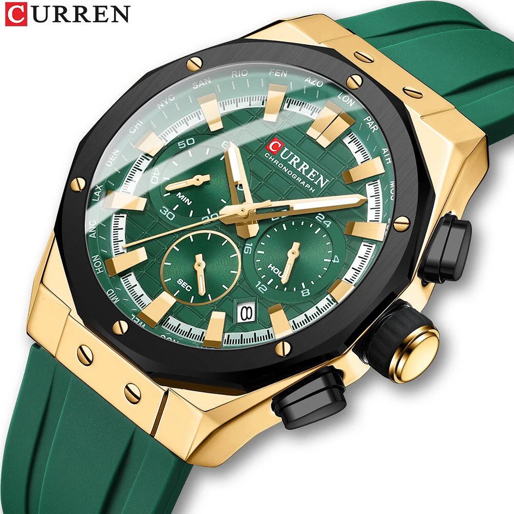  Reloj Curren 8464 de lujo + caja y bolso Curren